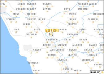 map of Butkai