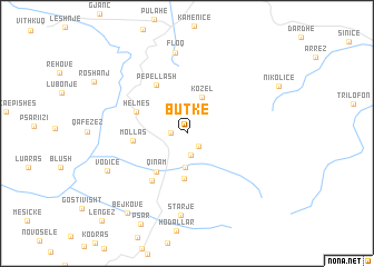 map of Butkë