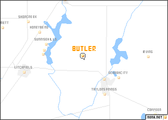 map of Butler