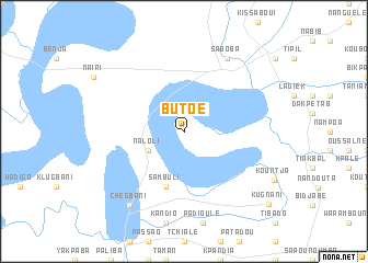 map of Butoe