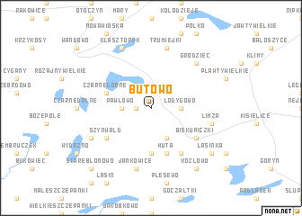 map of Butowo