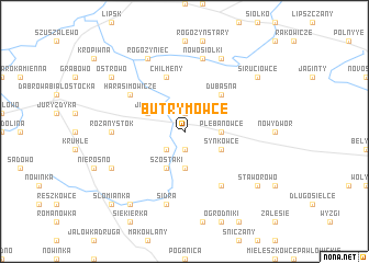 map of Butrymowce