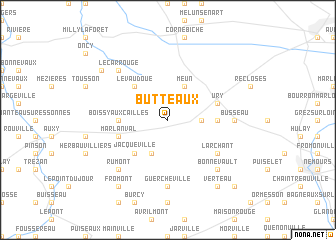 map of Butteaux