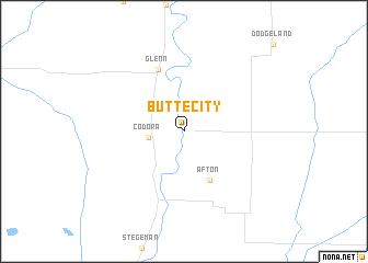 map of Butte City