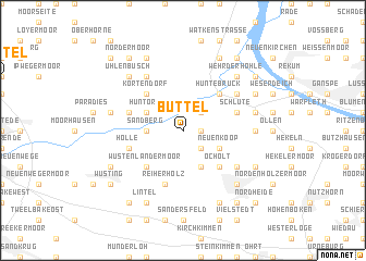 map of Buttel