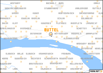 map of Büttel