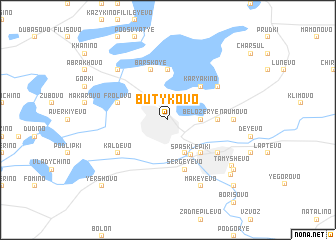 map of Butykovo