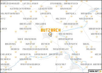 map of Butzbach