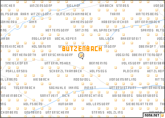 map of Butzenbach
