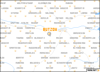 map of Butzow