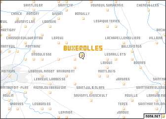 map of Buxerolles