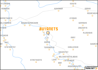 map of Buyanets