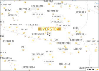 map of Buyerstown