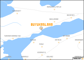 map of Büyükaşlama