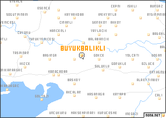 map of Büyükbalıklı