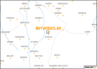 map of Büyükdüzlük