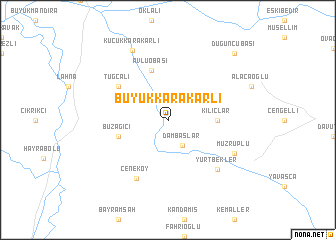 map of Büyükkarakarlı