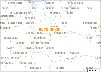 map of Büyükkıran