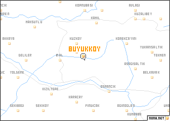 map of Büyükköy