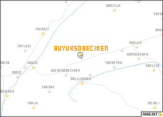 map of Büyüksöbeçimen