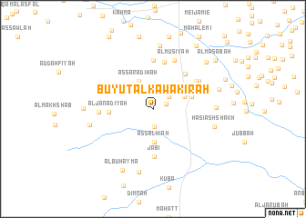 map of Buyūt al Kawākirah