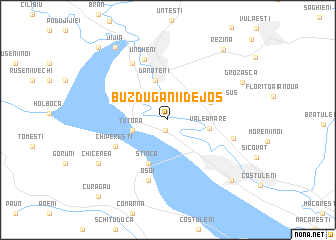 map of Buzduganii de Jos