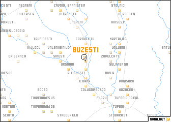 map of Buzeşti