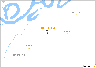 map of Buzeta