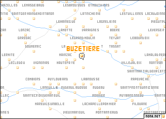 map of Buzetière