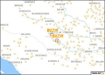 map of Bužim
