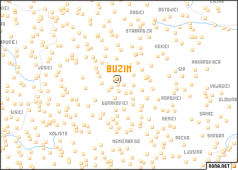 map of Bužim