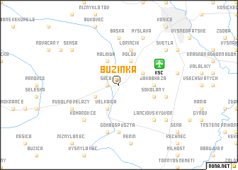 map of Buzinka