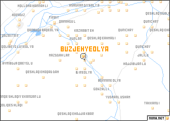 map of Būzjeh-ye ‘Olyā