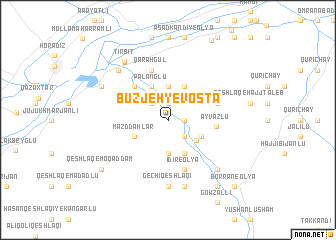 map of Būzjeh-ye Vosţá