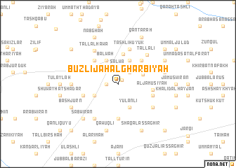 map of Būzlījah al Gharbīyah