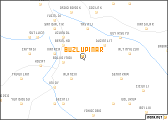 map of Buzlupınar