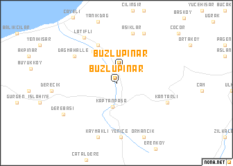 map of Buzlupınar