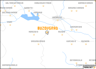 map of Buzovgrad