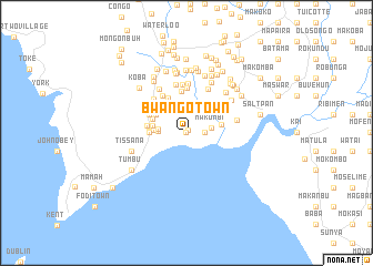 map of Bwango Town