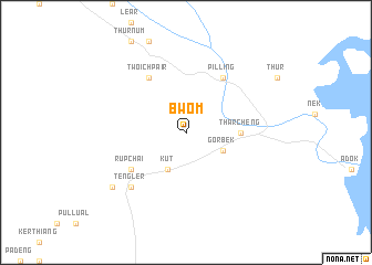 map of Bwom