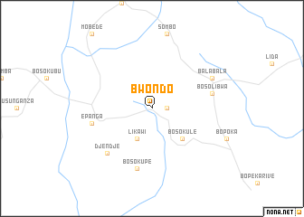 map of Bwondo