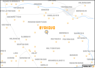 map of Byakovo