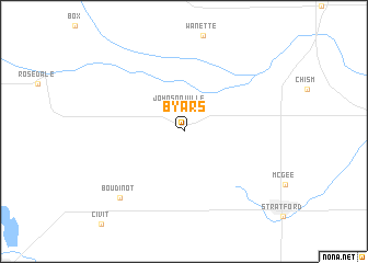 map of Byars