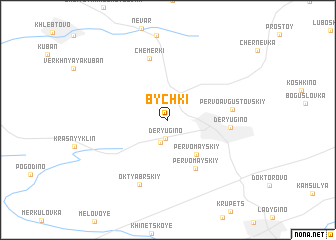 map of Bychki