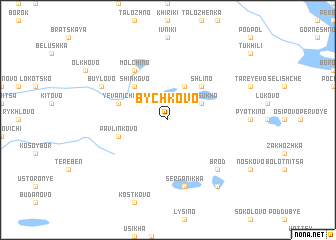 map of Bychkovo