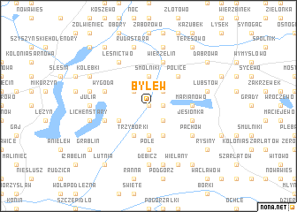 map of Bylew