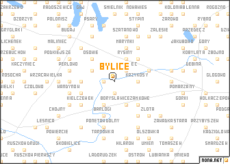 map of Bylice