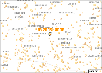 map of Byrons Manor