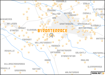 map of Byron Terrace