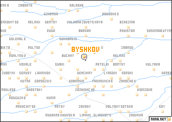 map of Byshkov
